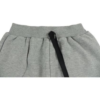 Imagem de Calça Moletom Infantil com Cordão fake Modelo Jogger Macia Confortável