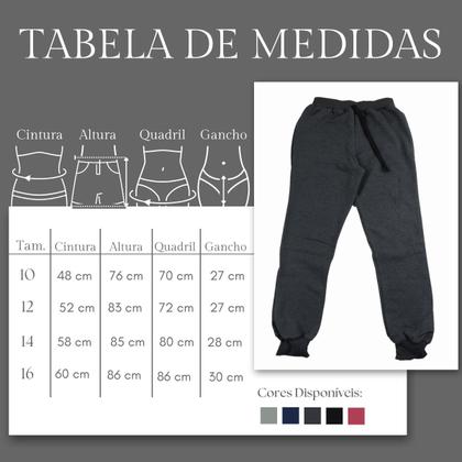 Imagem de Calça Moletom Infantil com Cordão fake Modelo Jogger Macia Confortável