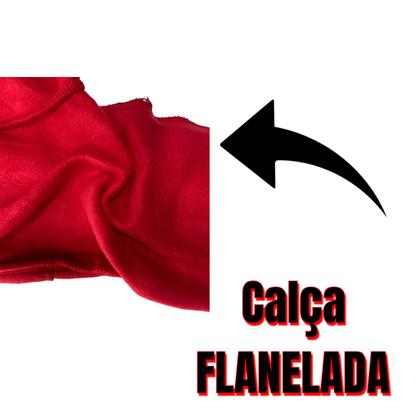 Imagem de Calça Moletom Infantil Menina Com Bordado Na Perna Elastico