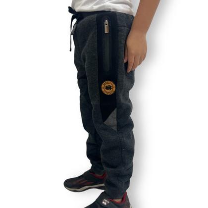 Imagem de Calça Moletom infantil Menino Flanelada De Frio Gangster
