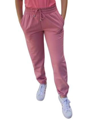 Imagem de Calça Moletom Jogger Feminina Com Cordão e Elástico