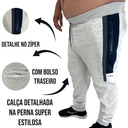 Calça Moletom Masculina Gangster Moda Plus Size Tamanho Gran Anj