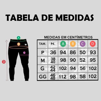 Imagem de Calça Moletom Masculina Skinny Slin Sport Coroa e Cordão