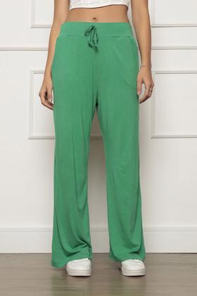 Imagem de Calça Pantalona de Viscolycra com bolsos Verde