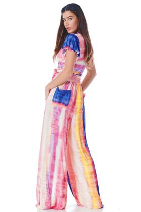 Imagem de Calça Pantalona Estampa Tie Dye Digital Yacamim