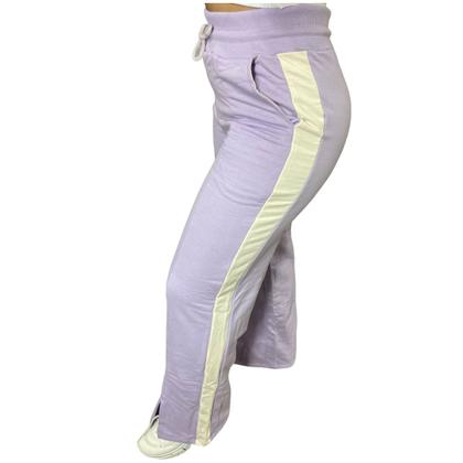 Imagem de Calça Pantalona Feminina Em Moletom Flanelada Mosaico