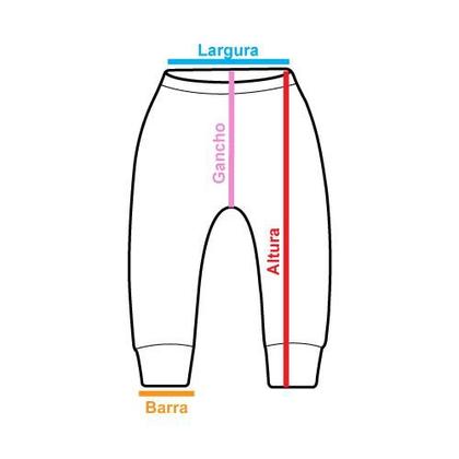 Imagem de Calça para bebê suedine com pé reversível