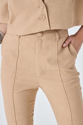 Imagem de Calça PKS Alfaiataria Capri Bege