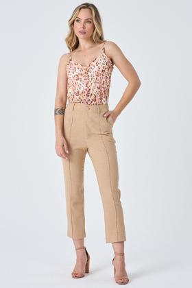 Imagem de Calça PKS Alfaiataria Capri Bege