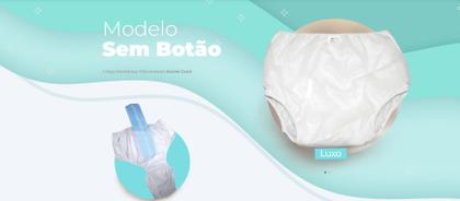 Imagem de Calça plástica geriatrica sem botão senior care luxo 13122