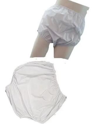 Imagem de Calça Plastica Geriátrica Simples c Elástico Uso Adulto 2 unidades tam 48