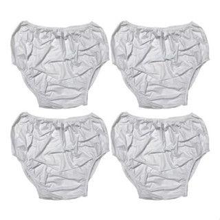 Imagem de Calça Plastica Geriátrica Simples c Elástico Uso Adulto 2 unidades tam 48