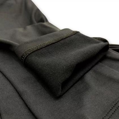 Imagem de Calça Plus Size Flanelada Forrada Com Bolsos Frontais Para Inverno