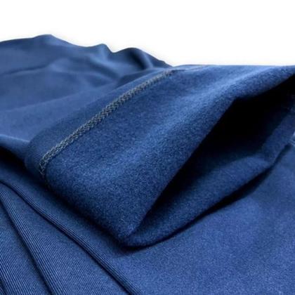 Imagem de Calça Plus Size Flanelada Forrada Com Bolsos Frontais Para Inverno