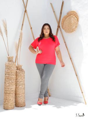 Imagem de Calça Plus Size Flanelada Forrada Com Bolsos Frontais Para Inverno