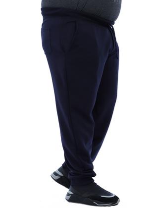 Imagem de Calça Plus Size Masculina de Moletom Sem Felpa Marinho