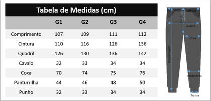 Imagem de Calça Plus Size Sarja Jogger Masculina Skinny Com Punho S01plusn