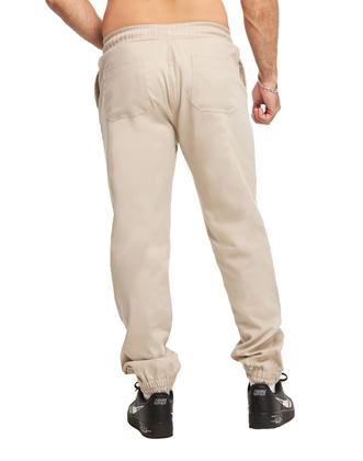 Imagem de Calça Plus Size Sarja Jogger Masculina Skinny Com Punho S01plusn