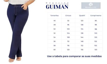 Imagem de Calça Reta Amaciada Manifesto - Jeans - Primavera