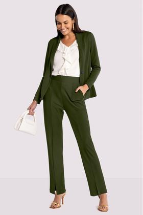 Imagem de Calça Reta Lunender Malha Diagonal Verde