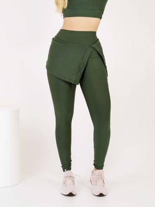 Imagem de Calça Saia Legging Feminina Moda Evangélica Fitness Com Bolso Lateral The Start