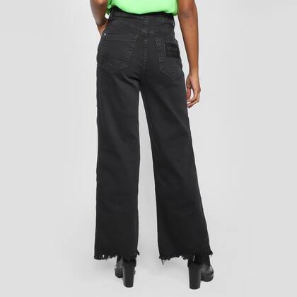 Imagem de Calça Sarja Lança Perfume Wide Leg High Feminina