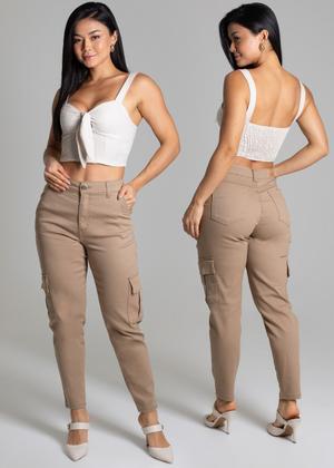 Imagem de Calça Sarja Mom Bolso Lateral Sawary - 277826