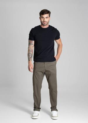 Imagem de Calça Sarja Sawary Slim - 280956 - Verde olivia escuro 40