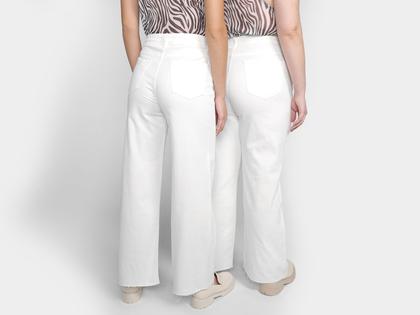 Imagem de Calça Sarja Vista Magalu x Letticia Munniz Wide Leg Maravilhosa