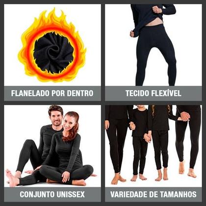 Imagem de Calça Segunda Pele Térmica Frio Plus Size Inverno Underwear