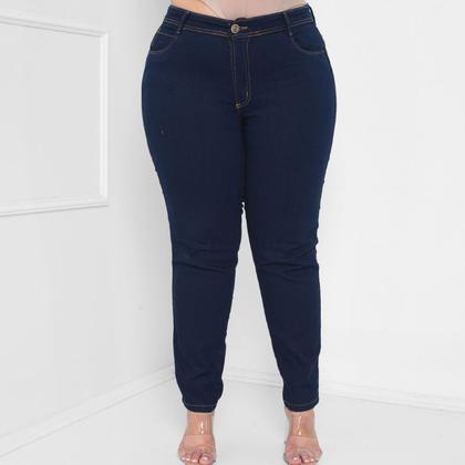 Imagem de Calça Skinny Plus Size Jeans lavagem escura com lycra Taiga Faraya
