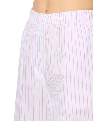 Imagem de Calça Sleep Pant florence by mills feminina branca com listras rosa