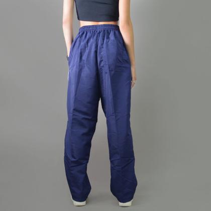 Calça Street Reta Larga de Tactel Cordão na Cintura e Bolso lush