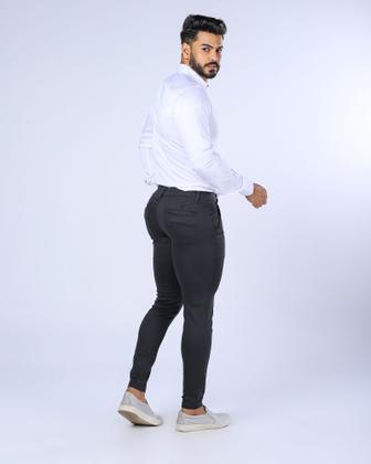 Imagem de Calça Super Skinny Masculina Elastano Lycra Linha Premium super luxo alfaiataria pronta entrega