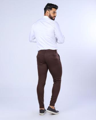 Imagem de Calça Super Skinny Masculina Elastano Lycra Linha Premium super luxo alfaiataria pronta entrega