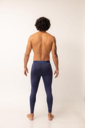 Imagem de Calça Térmica Masculina Segunda Pele Esportiva Compressão Proteção Solar