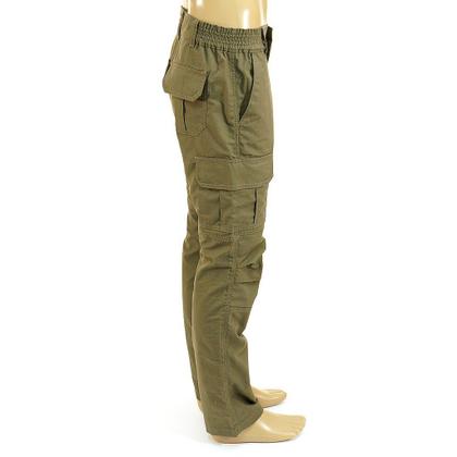 Imagem de Calça Verde Tática Adventure Ripstop 6 Bolsos Proteção Uv