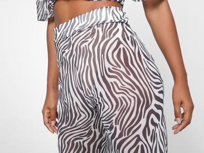 Imagem de Calça Vista Magalu Tule Flare Estampada