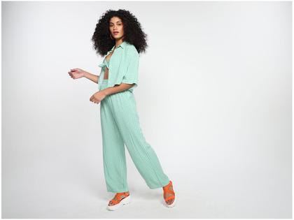 Imagem de Calça Vista Magalu Viscose Xadrez