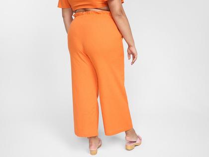 Imagem de Calça Vista Magalu Wide Leg Manihi Cintura Elástica