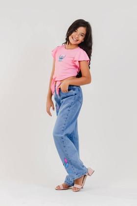 Imagem de Calça Wide Leg de Menina com Silk Stitch - Brink Link