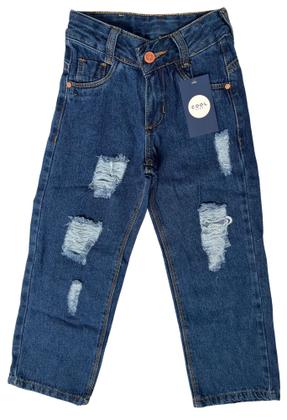 Imagem de calça wide leg jeans feminina infantil juvenil menina de 1 a 16 anos