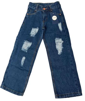 Imagem de calça wide leg jeans feminina infantil juvenil menina de 1 a 16 anos