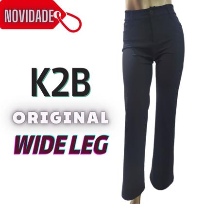 Imagem de Calça Wide Leg K2b Original Cintura Alta Lançamento