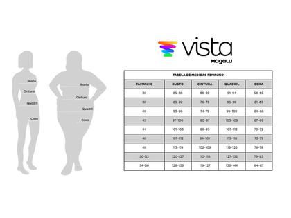 Imagem de Calça Wide Leg Vista Magalu Barra Desfiada