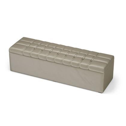 Imagem de Calçadeira Alpha 160 Queen Decorativa N-030 Veludo Bege Aradecor