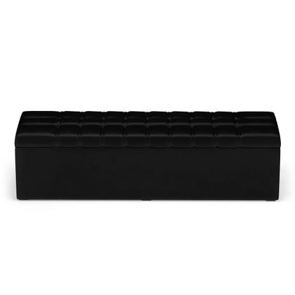 Imagem de Calçadeira Alpha 160 Queen N-024 Veludo Preto Aradecor