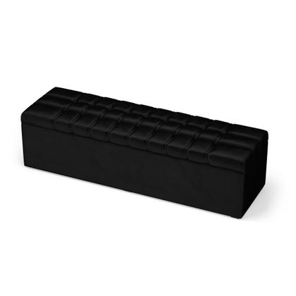 Imagem de Calçadeira Alpha 160 Queen N-024 Veludo Preto Aradecor