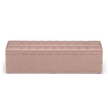 Imagem de Calçadeira Alpha 160 Queen N-031 Veludo Rosê Claro Aradecor