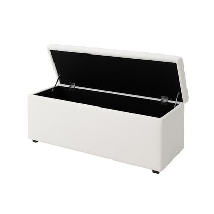 Imagem de Calçadeira Baú Casal 140cm Branco